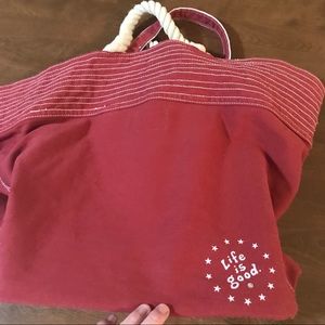 Life is Good Bags - Life is Good large canvas bag Life is Good Bags - Life is Good large canvas bag